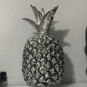Silver Pineapple Decor